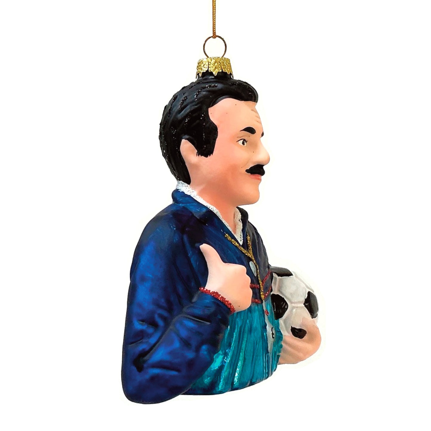 Ted Lasso Glass Ornament