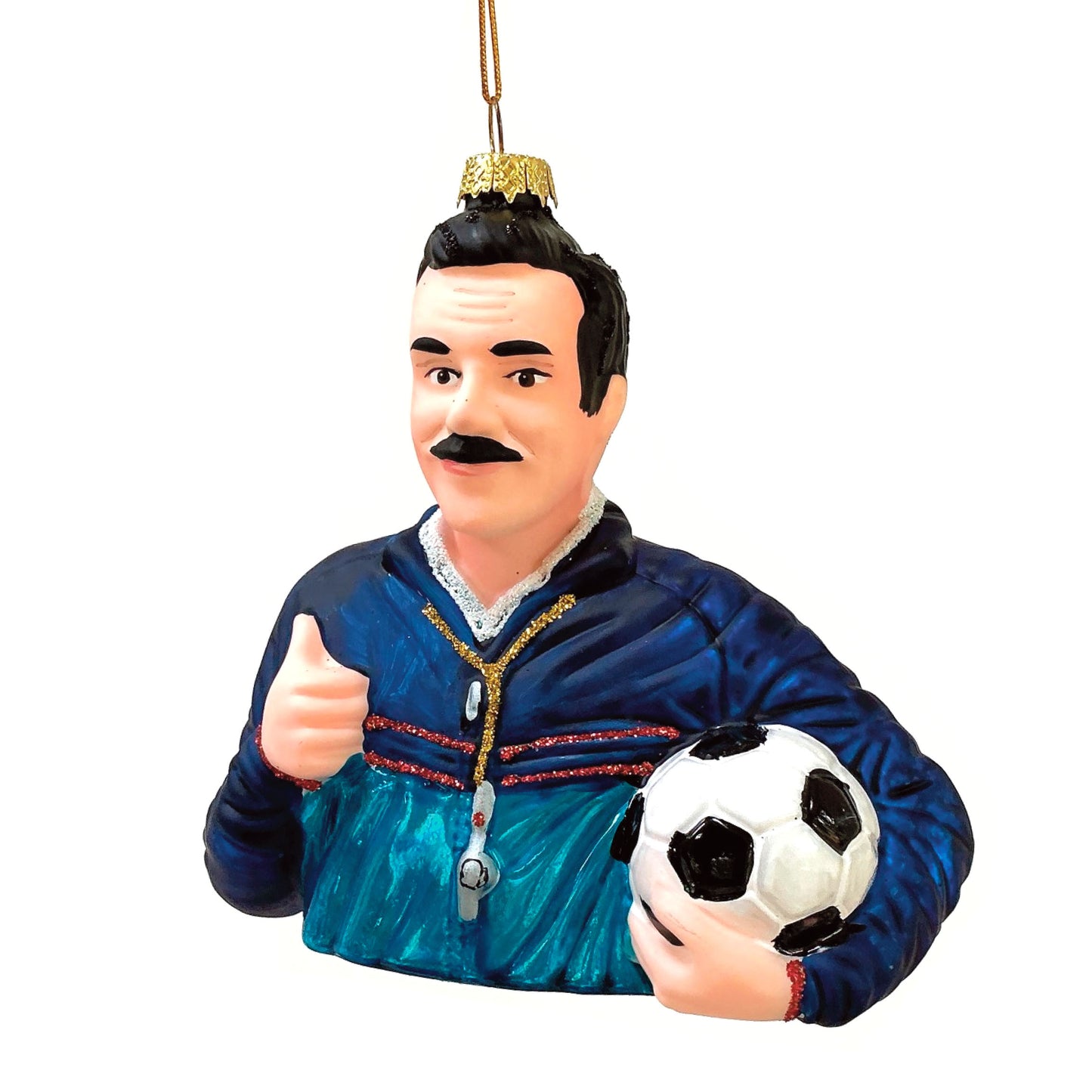 Ted Lasso Glass Ornament