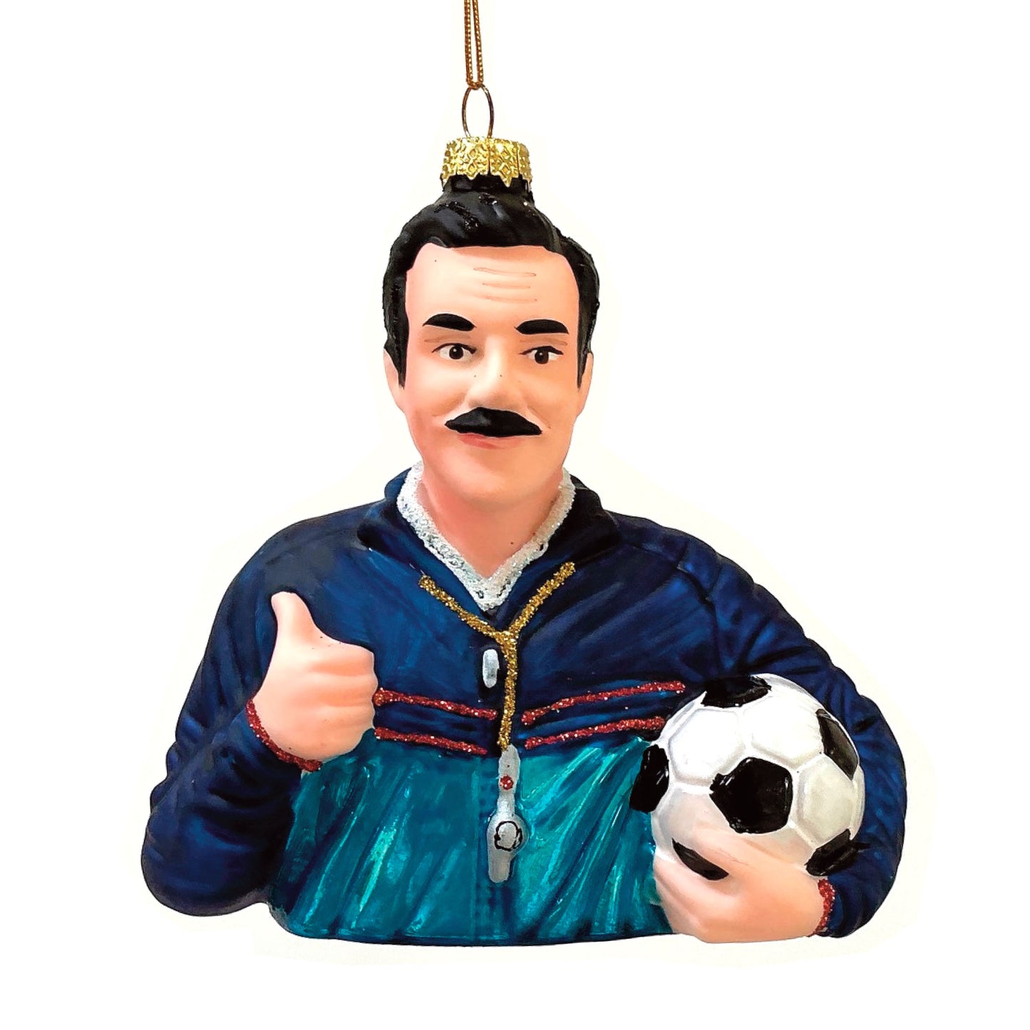 Ted Lasso Glass Ornament