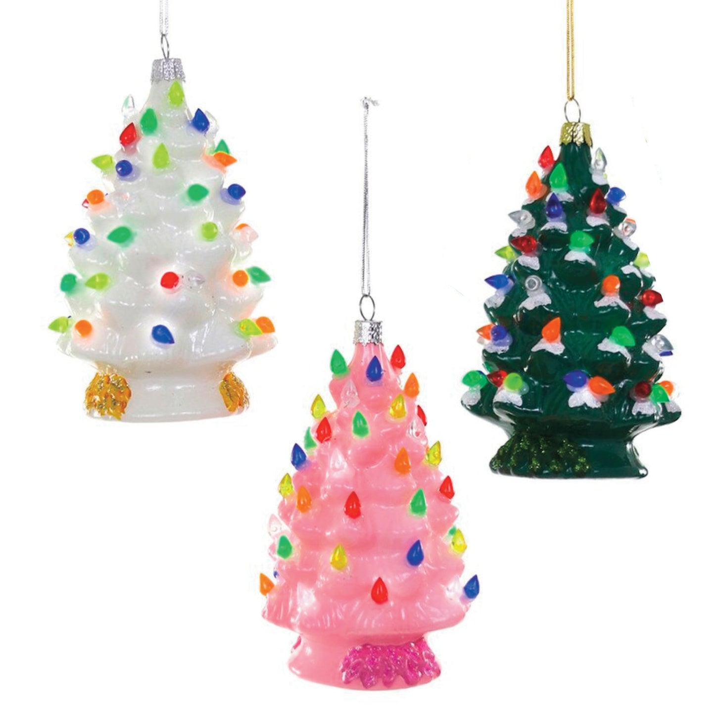 Vintage-Inspired Ceramic Tree Ornament