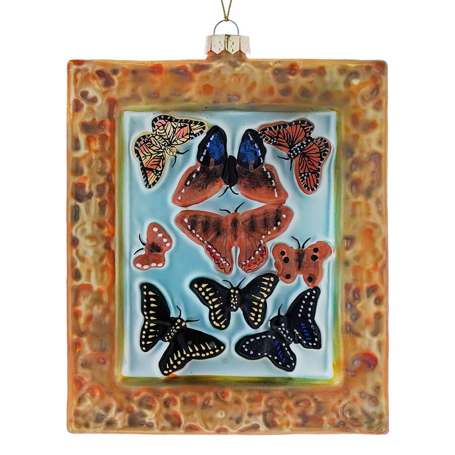 Victorian Butterfly Specimen Glass Ornament by Cody Foster