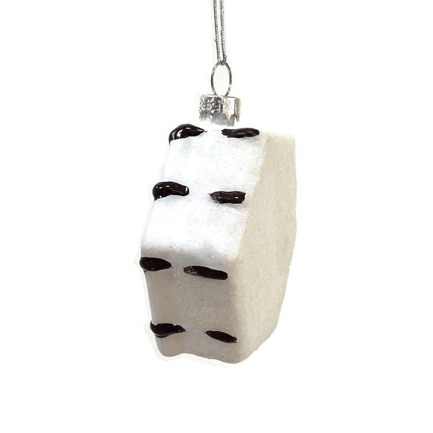 Zebra Snack Cake Glass Ornament by Cody Foster