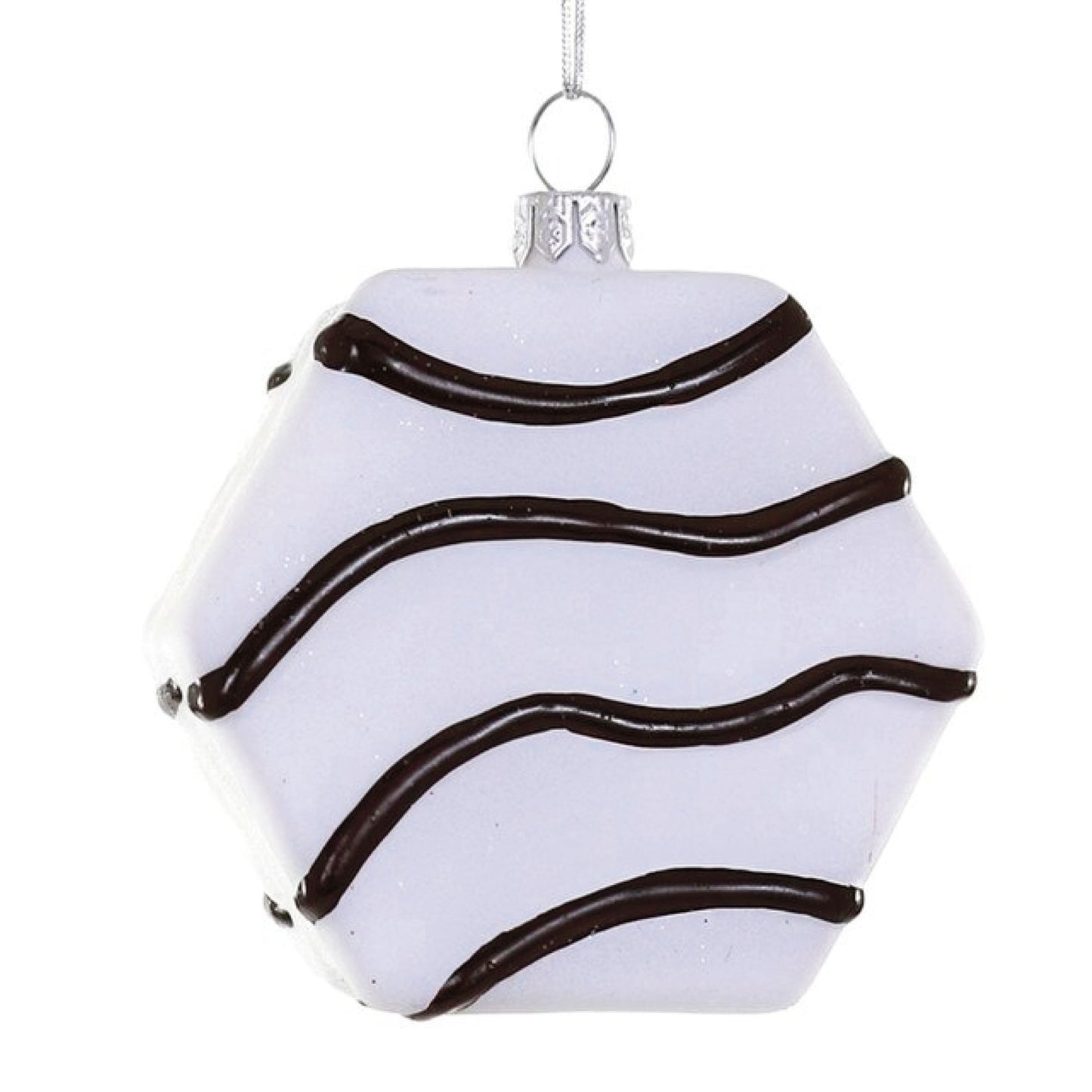 Zebra Snack Cake Glass Ornament by Cody Foster