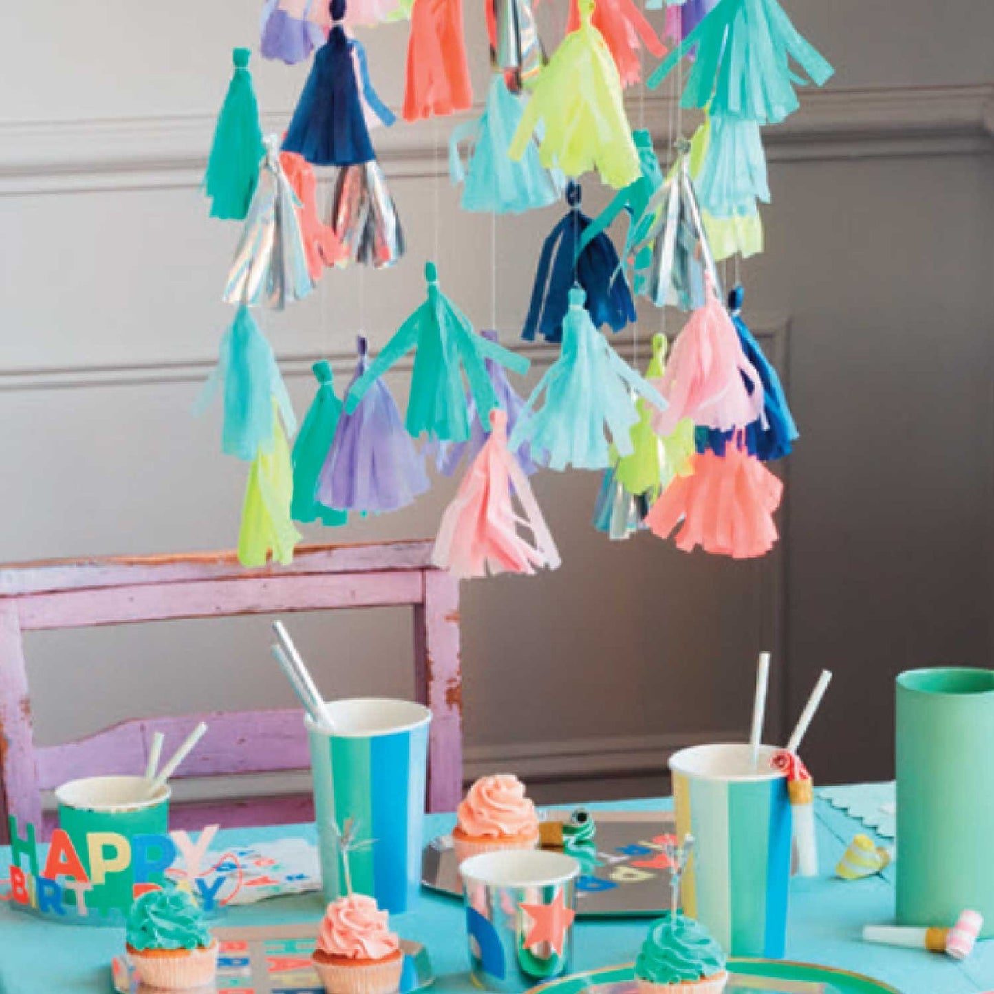 Bright Tassel Chandelier Garland