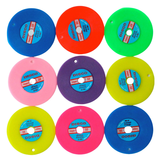 Colorful Disco Records Charms (5)