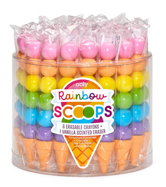 Ice Cream Cone Scented Stacking Erasable Crayons