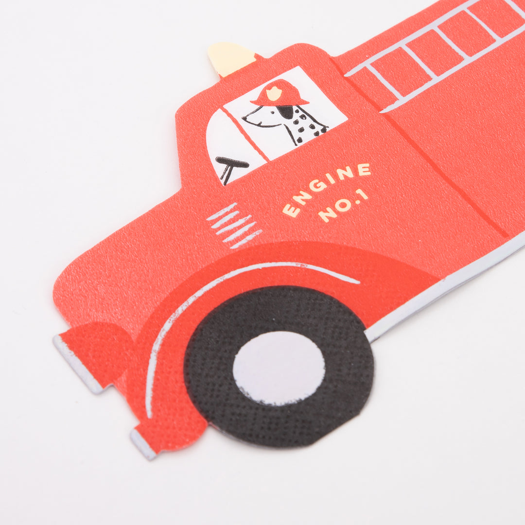 Fire Truck Paper Napkins