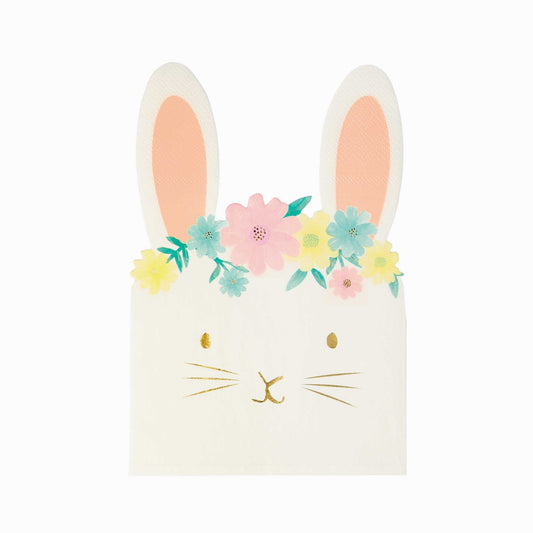 Floral Bunny Napkins