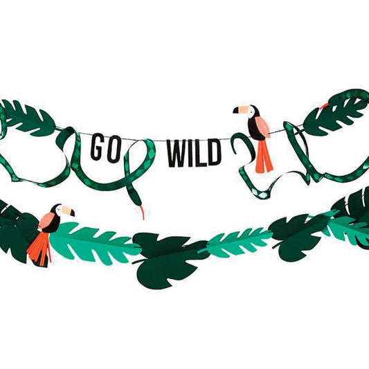 Go Wild Jungle Party Banner