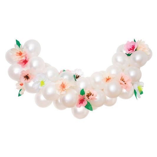 Floral & Pearlized Balloon Garland Kit