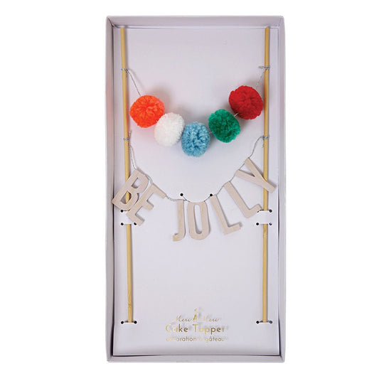 Be Jolly Holiday Cake Topper