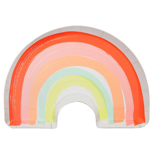 Pastel Rainbow Party Plates