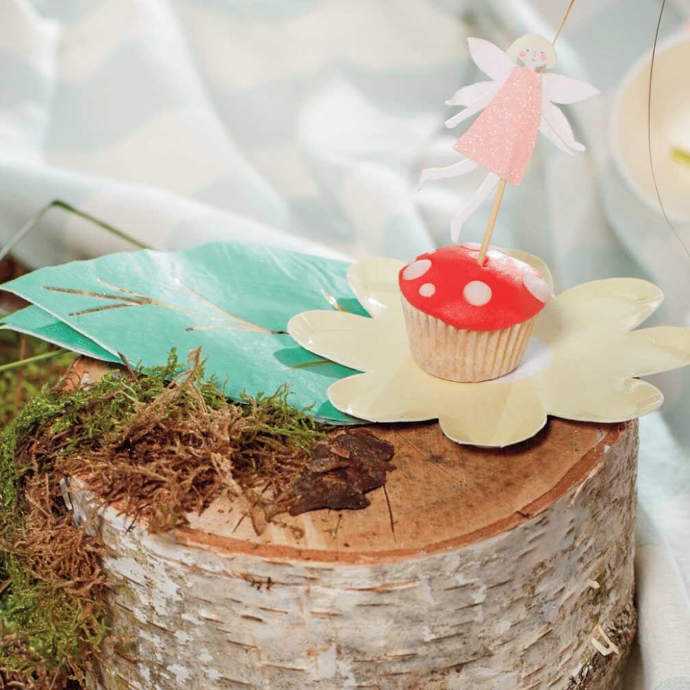 fairy party napkins styled
