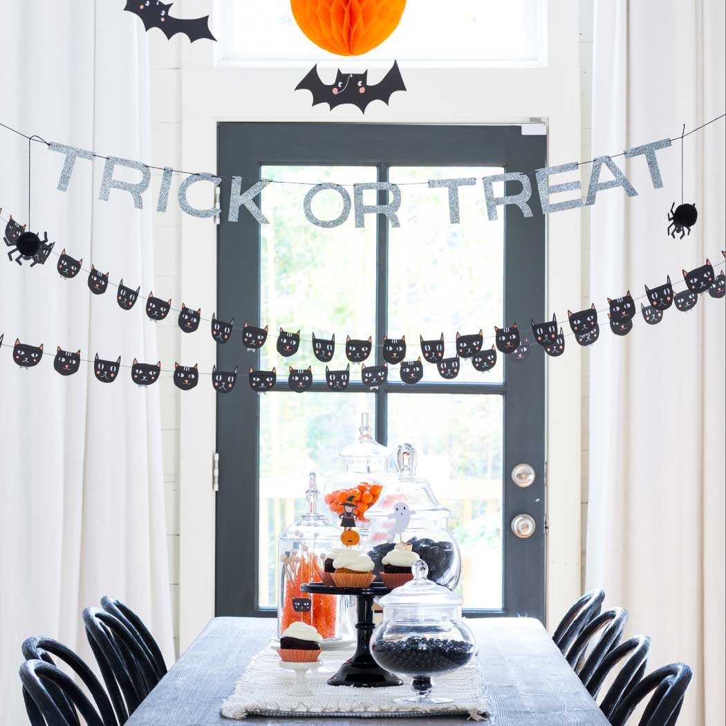 Halloween Trick or Treat & Spider Banner