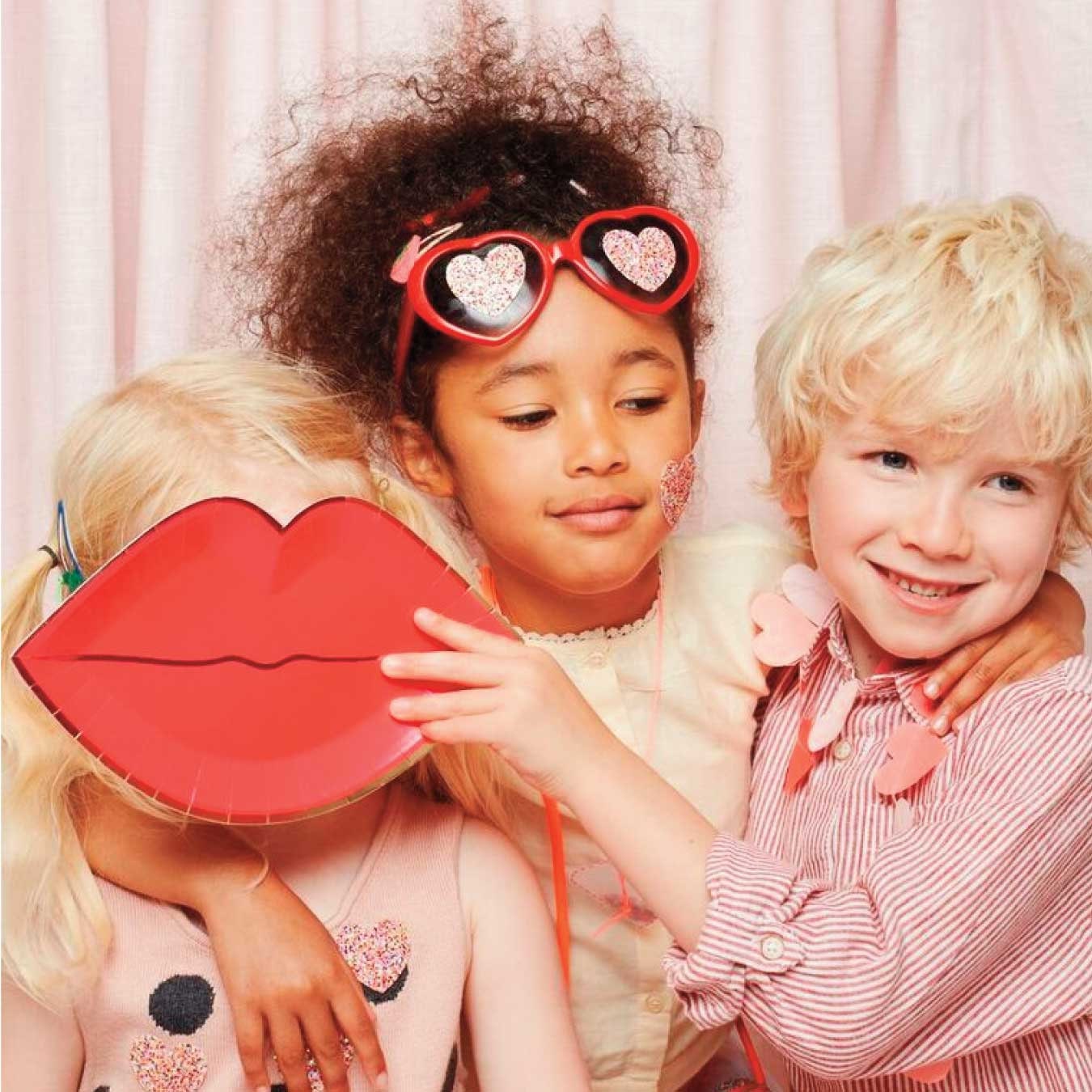 Pastel Heart Glitter Stickers