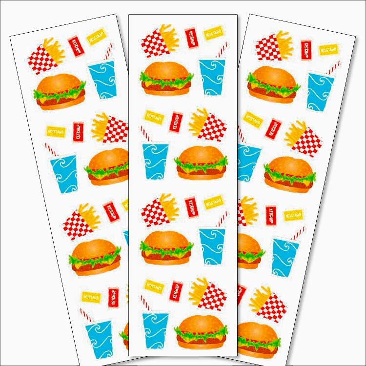 Mrs. Grossman’s Burger & Fries Stickers