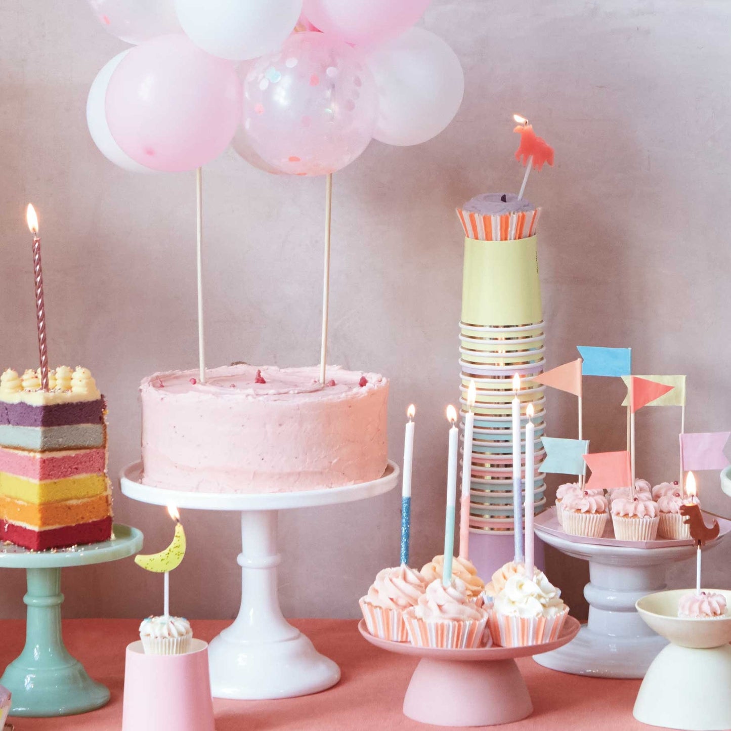 Assorted Dipped Glitter Candles