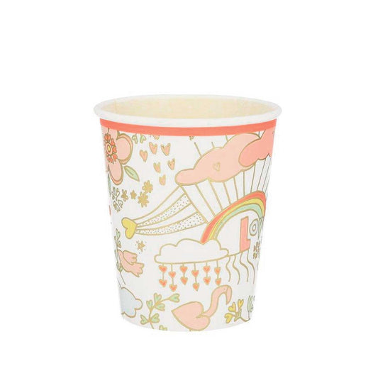 Valentine Doodle Paper Cups