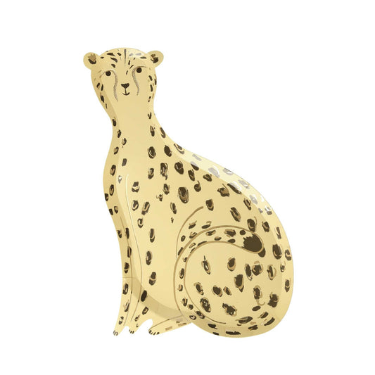 Cheetah paper plate meri meri
