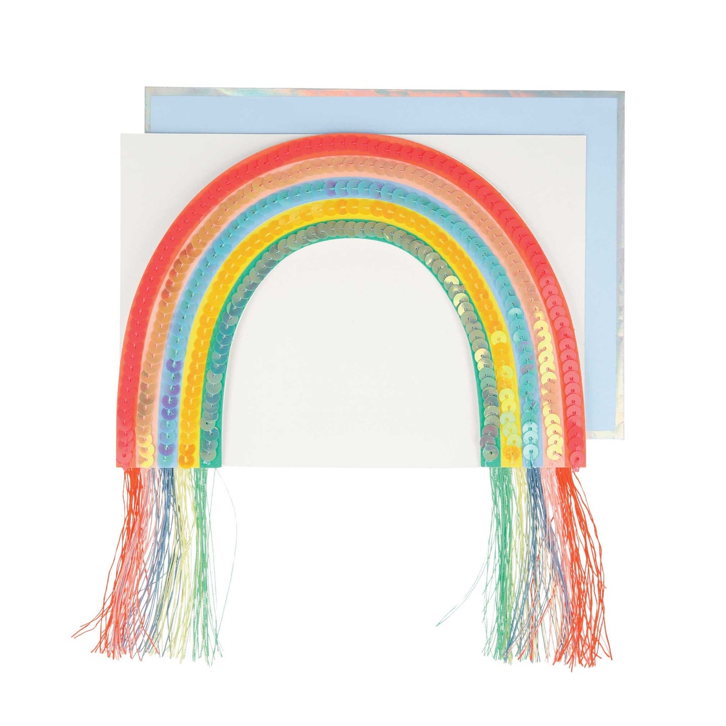 Sequin Rainbow Stand-up Card