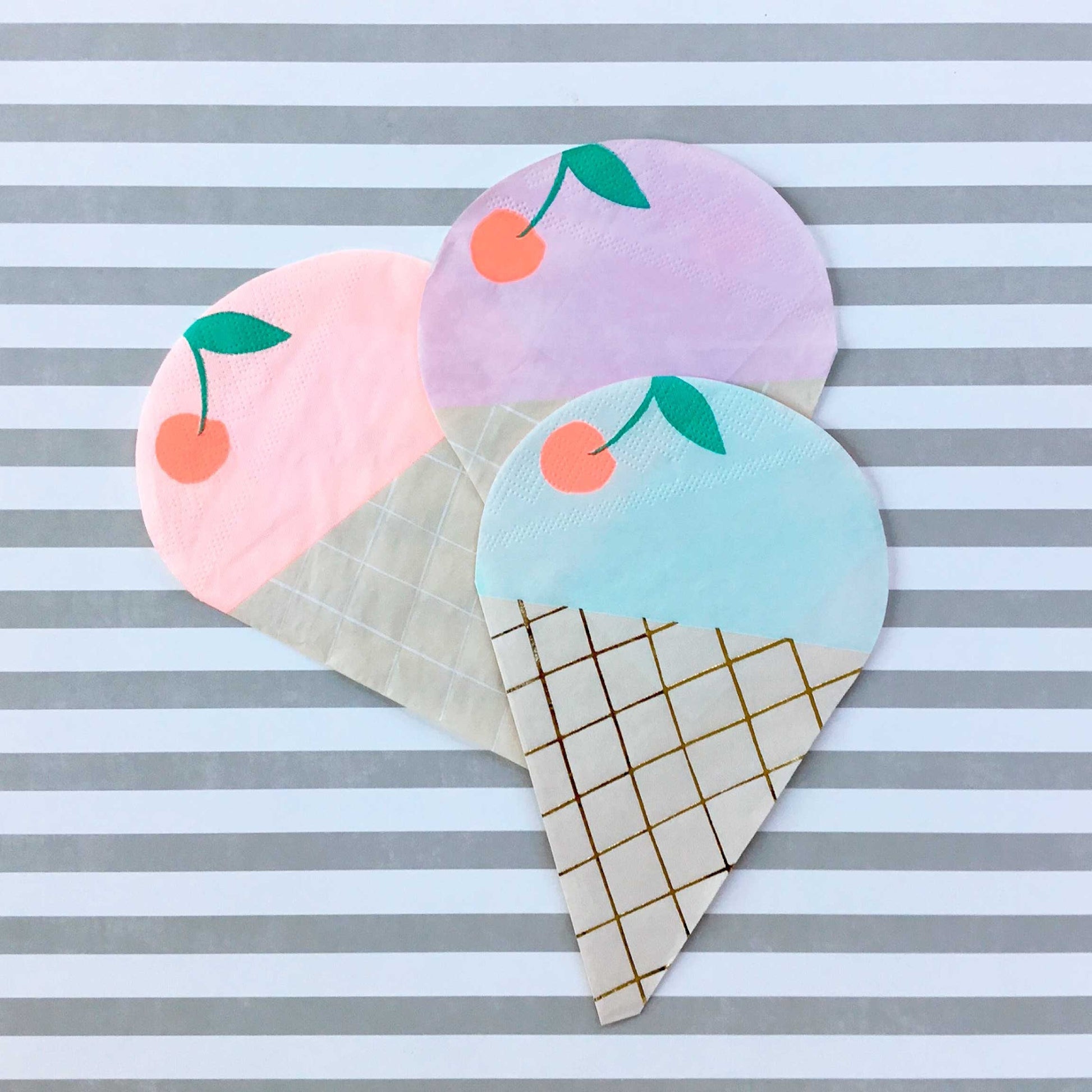 Ice Cream Cone Napkin