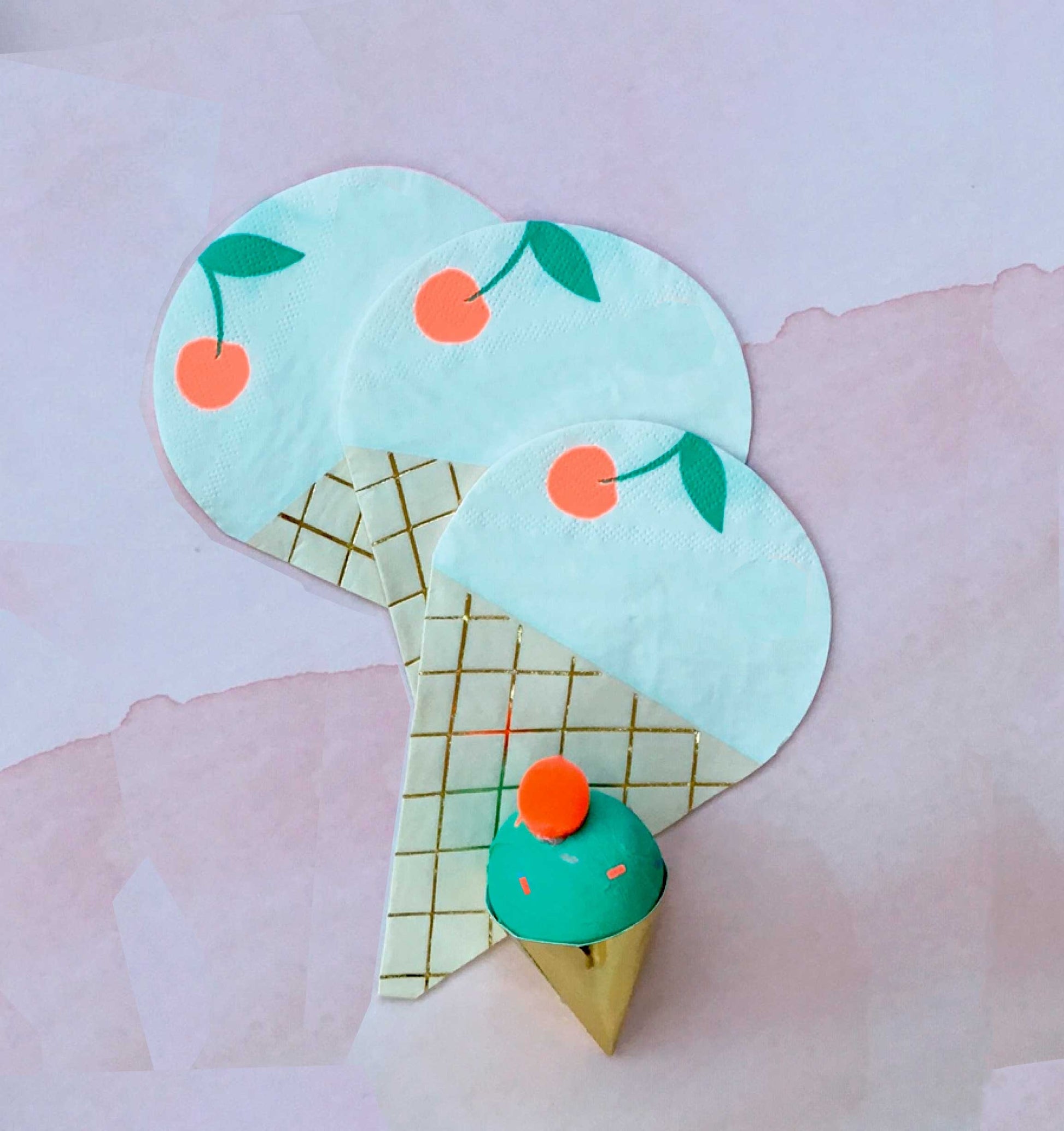 ice cream napkins meri meri