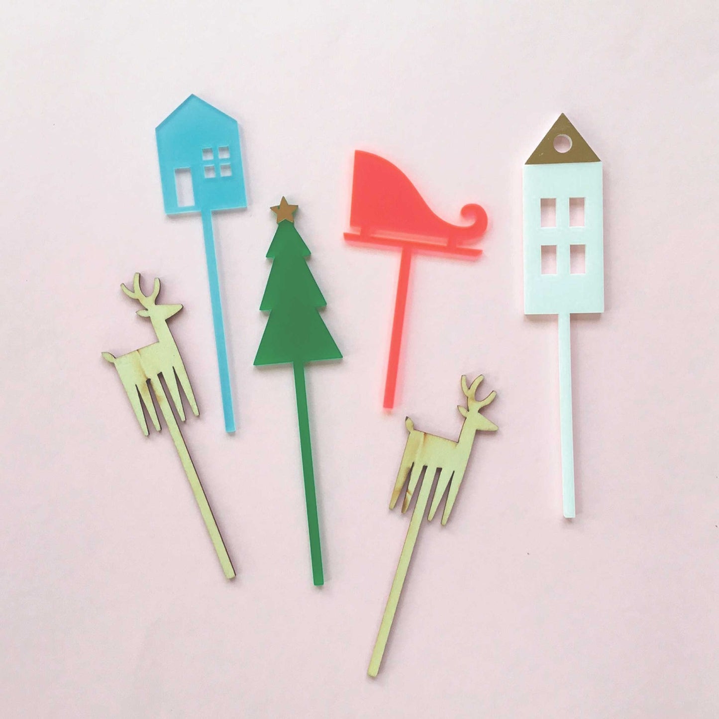Christmas Village Cake Toppers