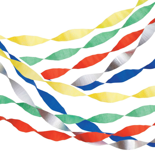 Birthday Crepe Paper Streamers
