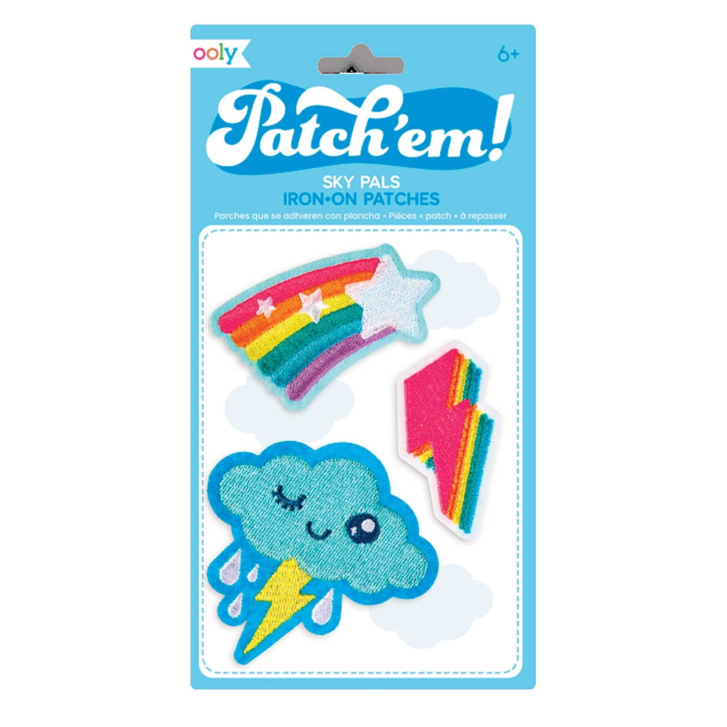 Sky Pals Iron-on Patches: OOLY Rainbow Star