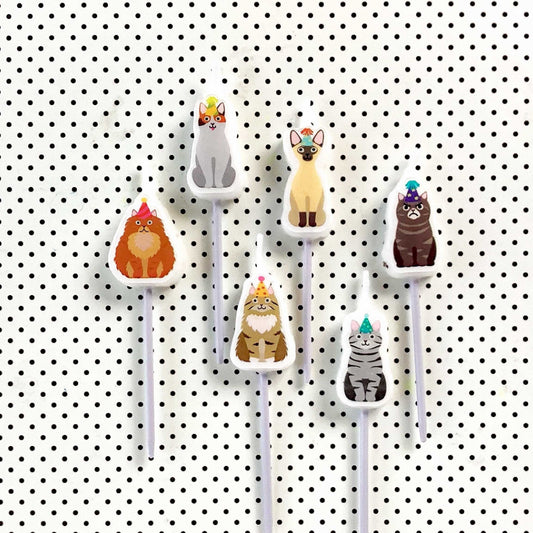 Cat Shaped Birthday Candles