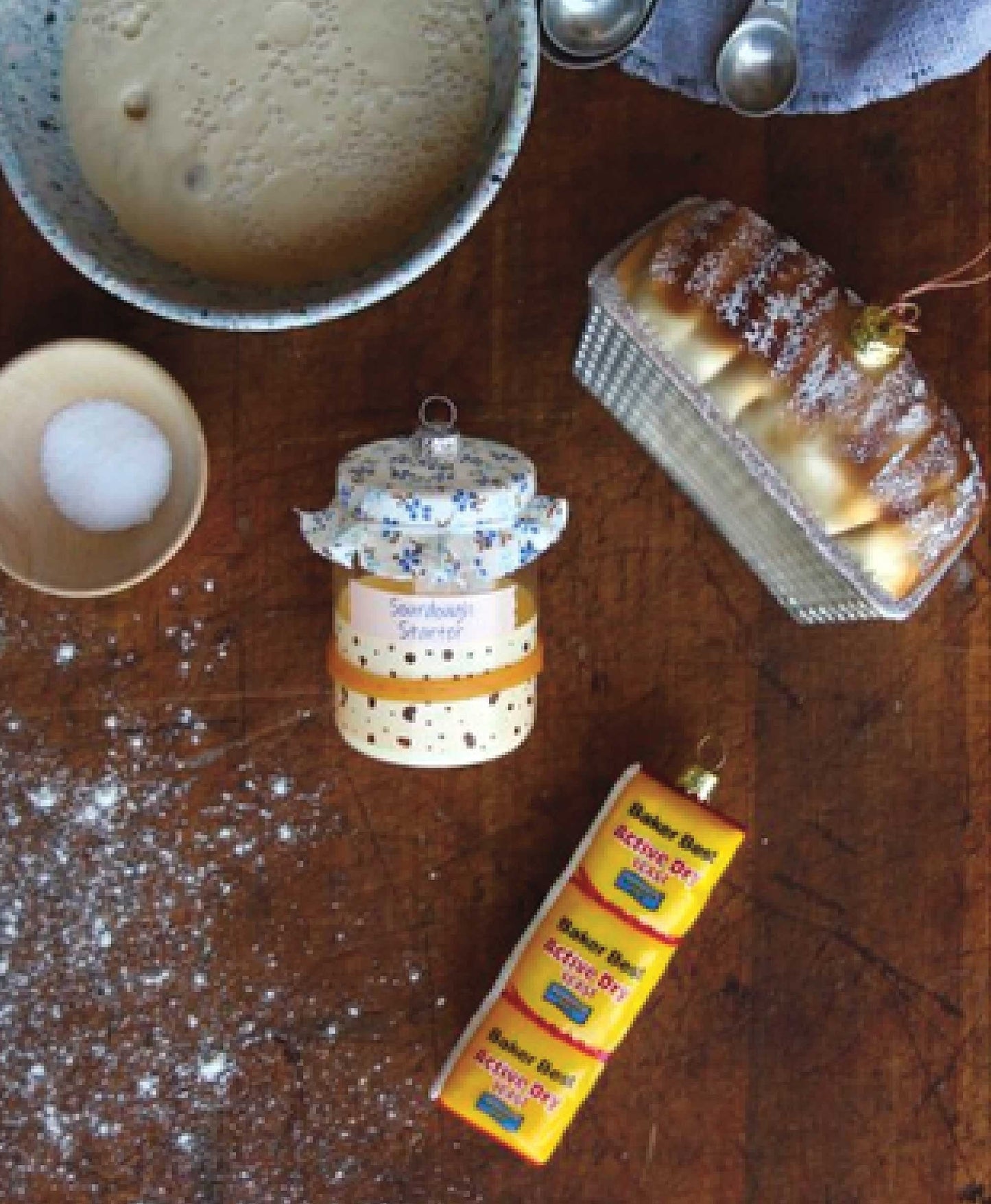 Sourdough Starter Glass Ornament
