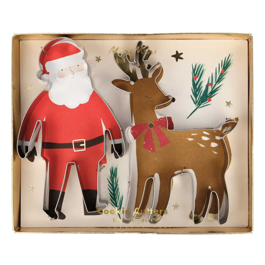 Santa and Reindeer Cookie Cutters