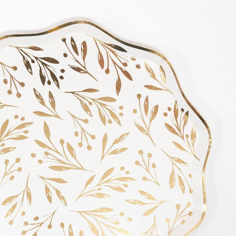 Meri Meri Gold Leaf Dinner Plates