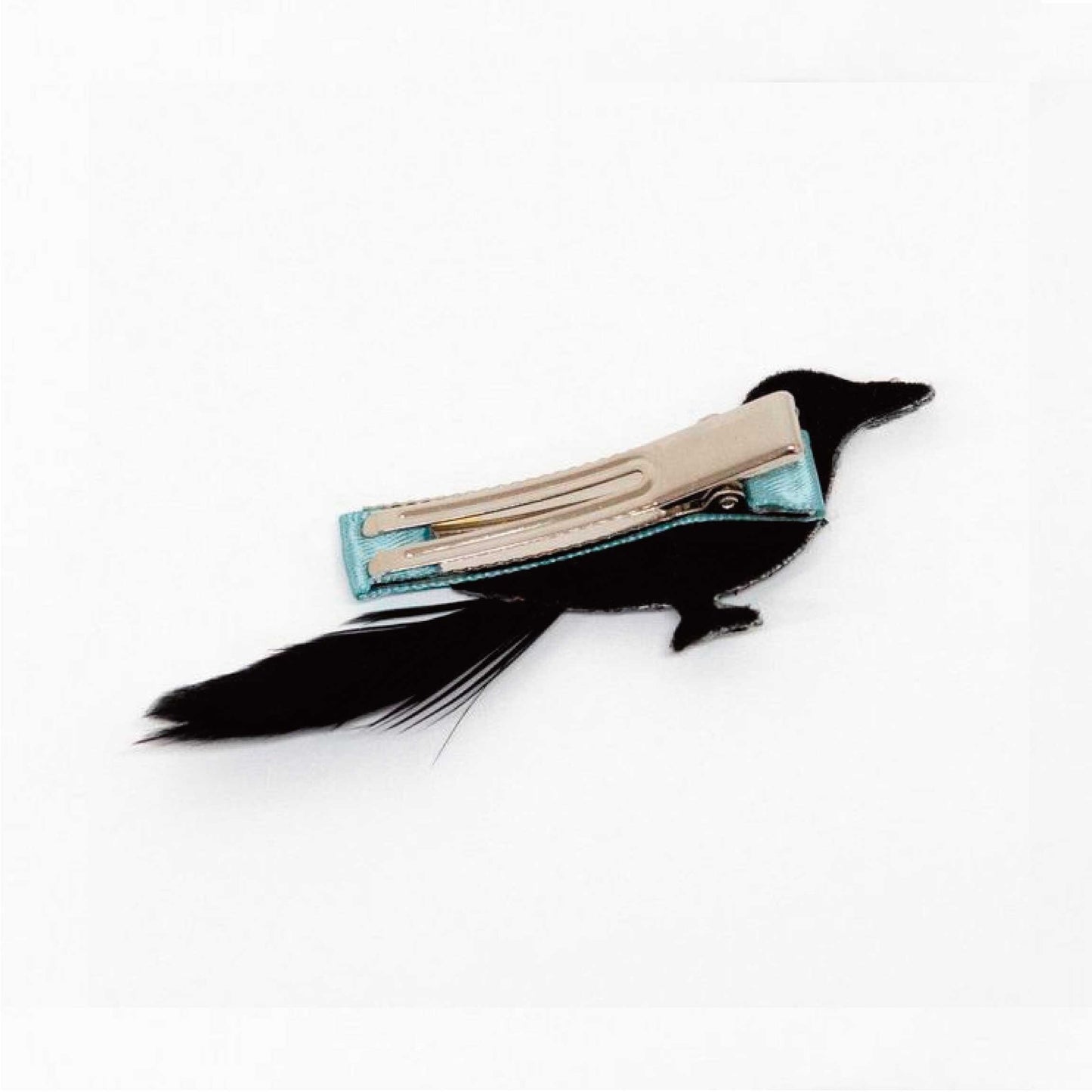 Glitter Crow Hair Clips Back
