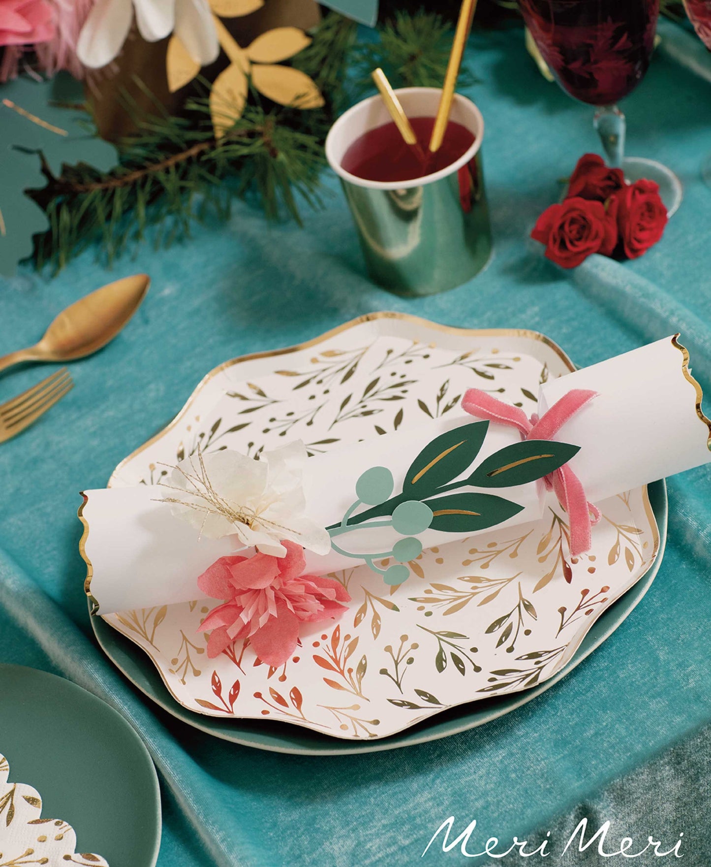Meri Meri Gold Leaf Dinner Plates