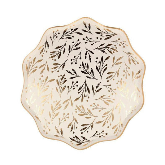 Meri Meri Gold Leaf Dinner Plates