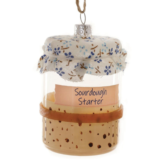 Sourdough Starter Glass Ornament