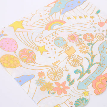 Happy Doodle Napkins detail