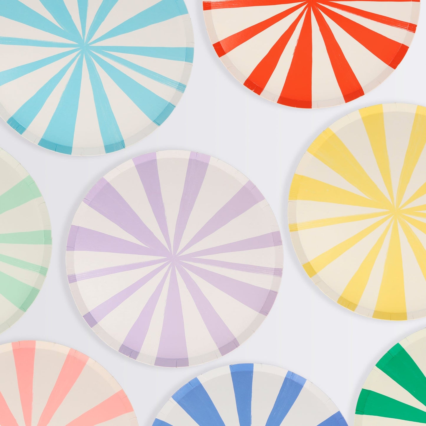 Mixed Stripe Large 10.5"Paper Plate