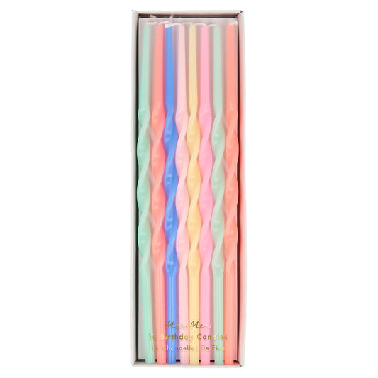 Mixed Twisted Tall Candles