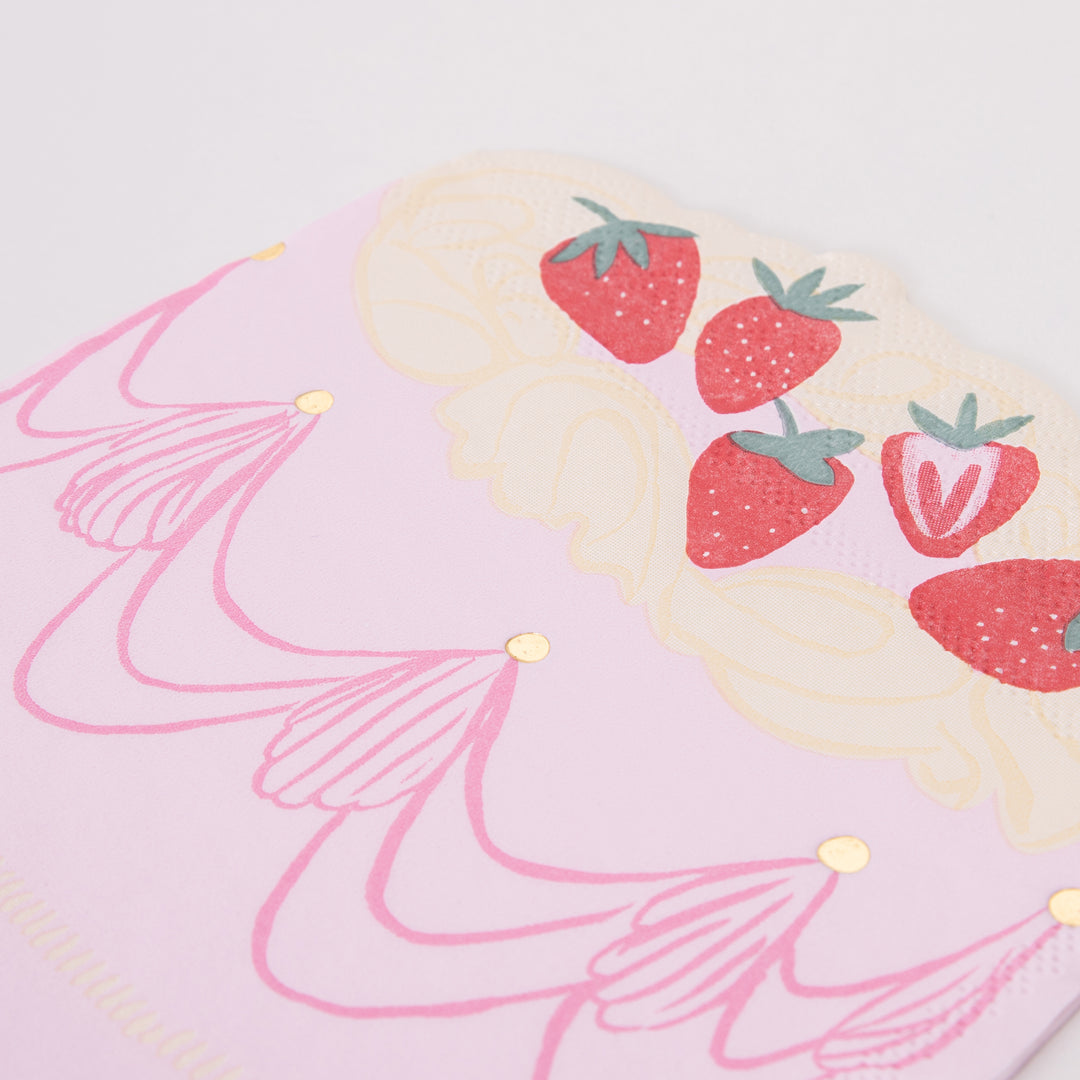 Pink Cake Napkins