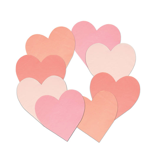 Pink Tone Heart Small Napkins