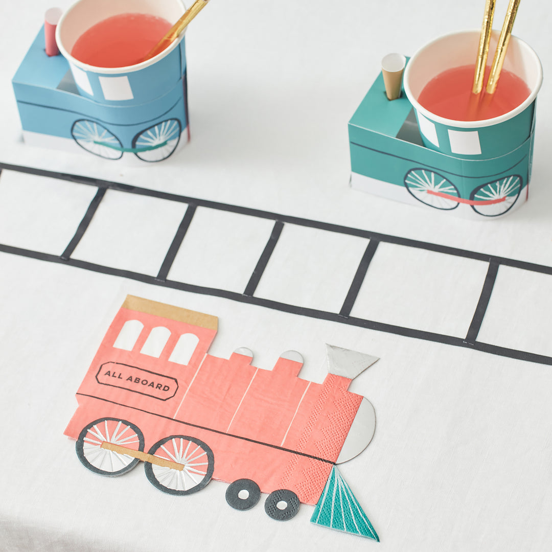 Train Paper Napkins